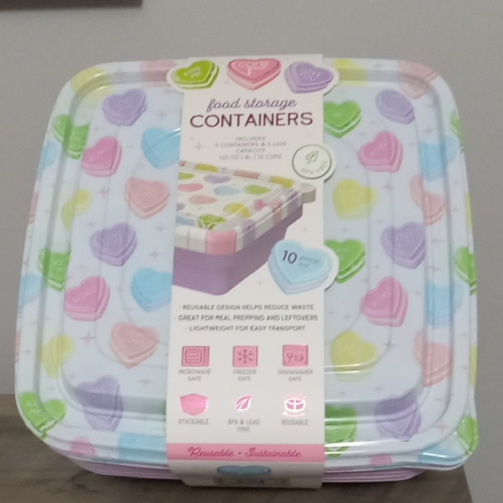 Valentine's Day Food Storage Set New